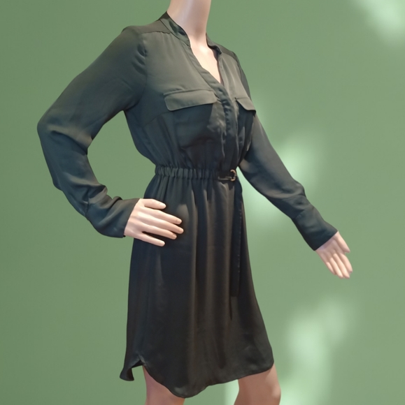 H&M Women's Green Midi Shirt Dress - Picture 10 of 16